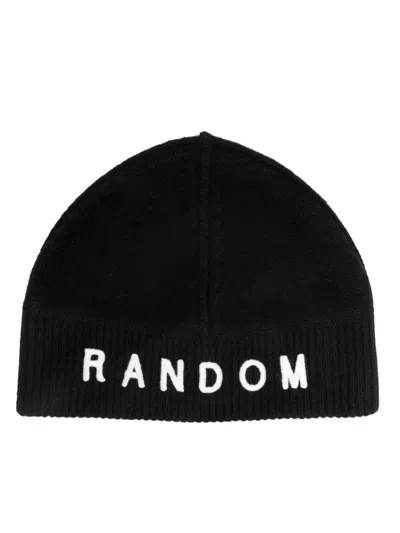 Random Identities Logo-embroidered Wool Blend Beanie In 10050 Grey