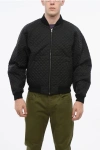 Random Identities Lightweight Quilted Bomber In Black