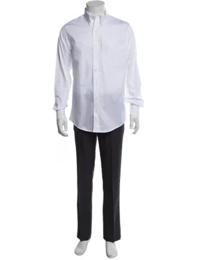 Pre-owned Random Identities Long Sleeve Tuxedo Shirt W/ Tags In White