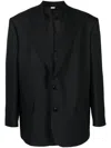 Random Identities Long-sleeved Oversized Blazer In Schwarz