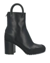 Random Identities Man Ankle Boots Black Size 6 Calfskin In Black