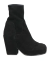 Random Identities Man Ankle Boots Black Size 6 Leather In Black