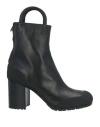 Random Identities Man Ankle Boots Black Size 8 Leather In Black