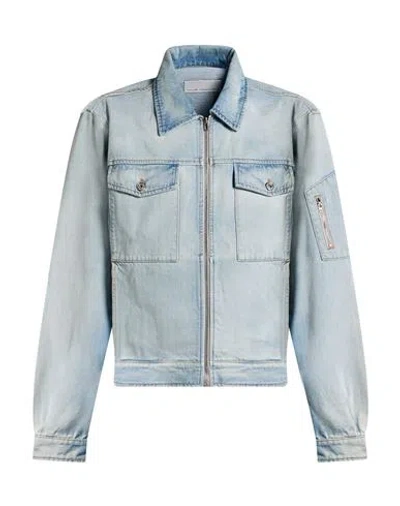 Random Identities Man Denim Outerwear Blue Size M Cotton