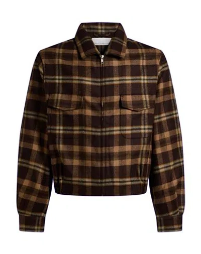 Random Identities Man Jacket Light Brown Size L Wool In Multi
