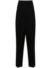 Random Identities Tailored Straight-leg Trousers In 1 Black