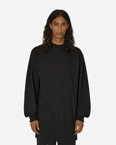 Random Identities Ruffle Longsleeve Black In White