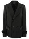 Random Identities Men Peacoat Woven