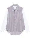 Random Identities Striped Shirt In Weiss