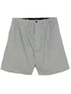 Random Identities Striped Shorts In Black