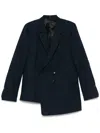 Random Identities Twill-weave Blazer In Blue