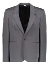 Random Identities Wool Blazer In Grey