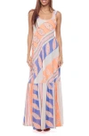 Ranee's Ranees Backless Maxi Sundress In Orange