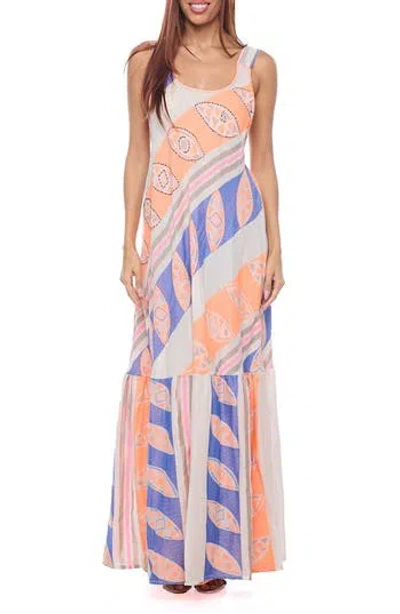 Ranee's Ranees Backless Maxi Sundress In Orange