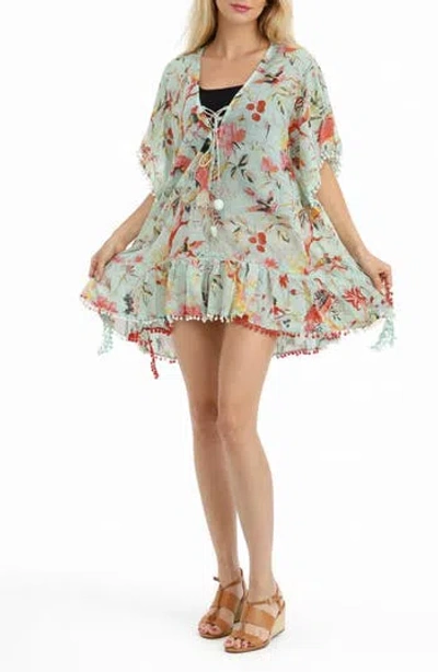 Ranee's Ranees Bird Short  Cover-up In Blue
