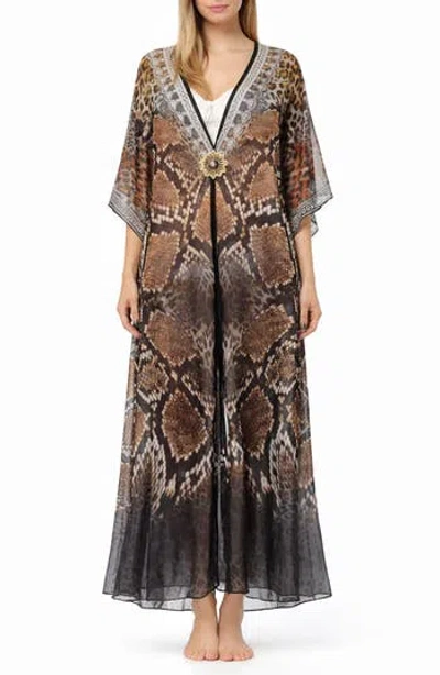 Ranee's Ranees Cover-up Duster In Black