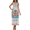 Ranee's Ranees Fish Cotton Midi Sundress In White