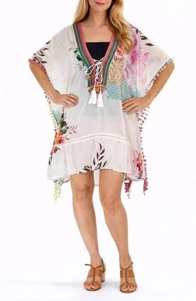 Ranee's Ranees Floral Cover-up In White