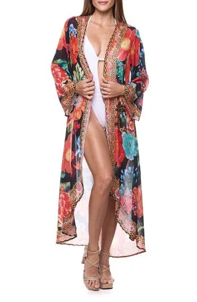 Ranee's Ranees Floral Duster In Multi