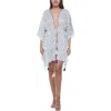 Ranee's Ranees Floral Tassel Trim Cover-up In White