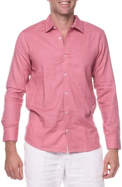 Ranee's Ranees Full Sleeves Resort Shirt In Pink
