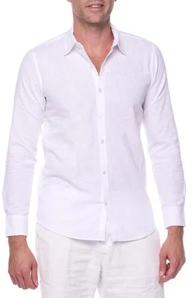 Ranee's Ranees Full Sleeves Resort Shirt In White
