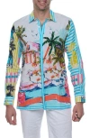 Ranee's Ranees Linen & Cotton Long Sleeve Resort Shirt