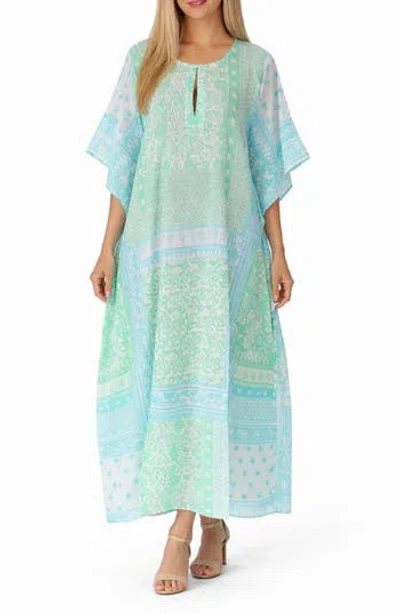 Ranee's Ranees Long Cotton Cover-up In Blue