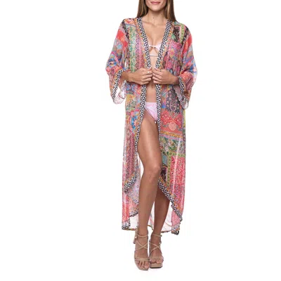 Ranee's Ranees Longline Duster In Pink