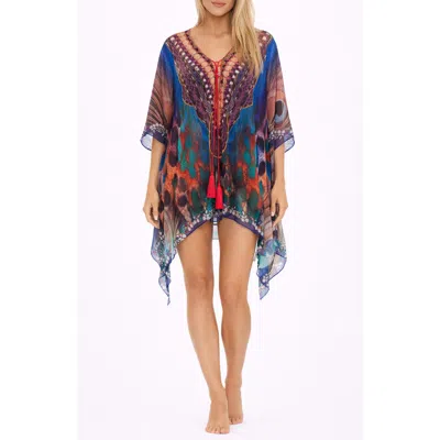 Ranee's Ranees Short Poncho In Multi