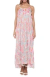 Ranee's Ranees Tassel Foiled Maxi Sundress In Pink