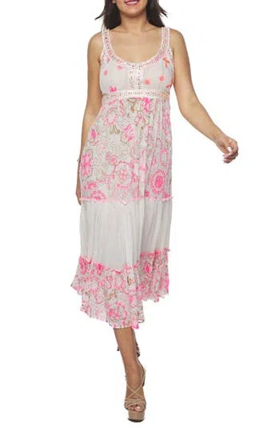 Ranee's Ranees Tier Maxi Sundress In Pink