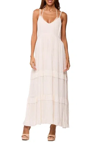 Ranee's Ranees Tiered Maxi Dress In White