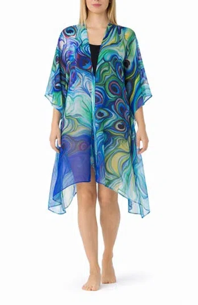 Ranee's Ranees V-neck Duster In Blue