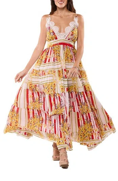 Ranee's Ranees Vacation Print Maxi Dress In Multi