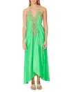 Ranee's Women's Embellished Halter Maxi Dress In Green