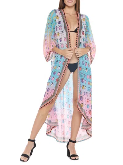 Ranee's Women's Ladybug Duster Cover Up In Multi