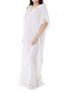Ranee's Women's Tassel Lace Cover Up Kaftan In White