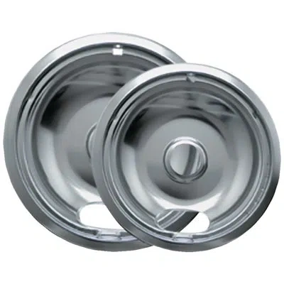 Range Kleen 2 Piece Drip Pan Set In Chrome