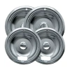 Range Kleen 4-pack Drip Bowls In Silver
