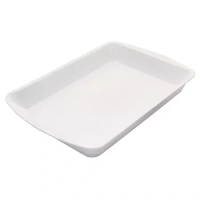Range Kleen Ceramabake 9x13 Roaster Pan Non-stick 9" X 13" Loaf Pan In White
