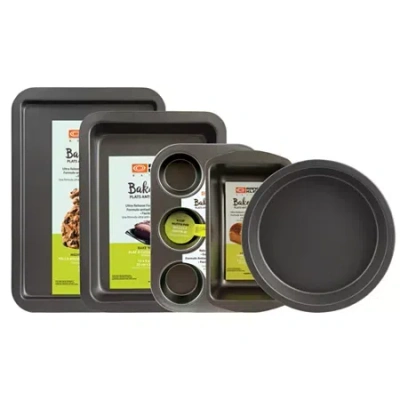 Range Kleen Nonstick Bakeware 5pc Set 5-pc. Non-stick Bakeware Set In Gray