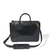 Range Revolution Men's Black Leather Heritage Briefcase