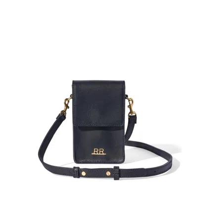 Range Revolution Men's Black Leather Premium Phone Bag