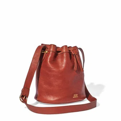 Range Revolution Women's Brown Mahogany Leather Large Bucket Bag