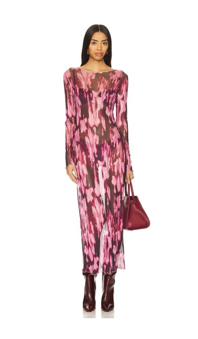 Rangel Sophia Dress In Merlot