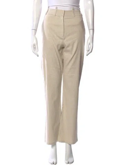 Pre-owned Rangel Straight Leg Pants In Neutral