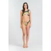 Rangel Sutton Bikini Top With Matching Bikini Bottoms Set In Riviera In Multi