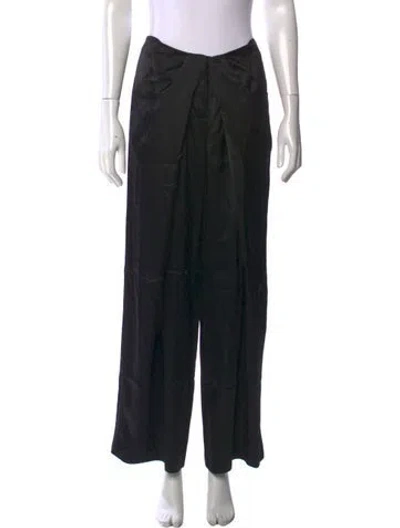 Pre-owned Rangel Wide Leg Pants In Black