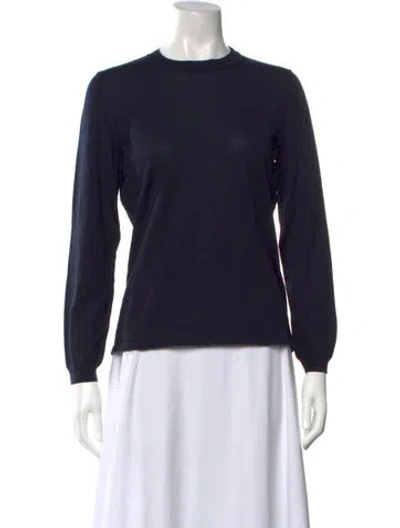 Pre-owned Rani Arabella Cashmere Crew Neck Sweater In Blue
